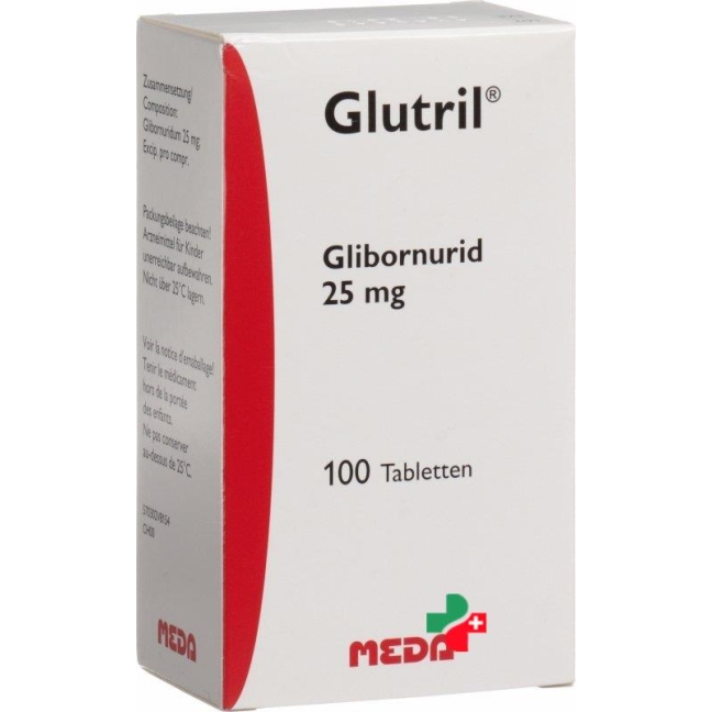 Glutril 25 mg 100 tablets Glutril 25 mg 100 tablets