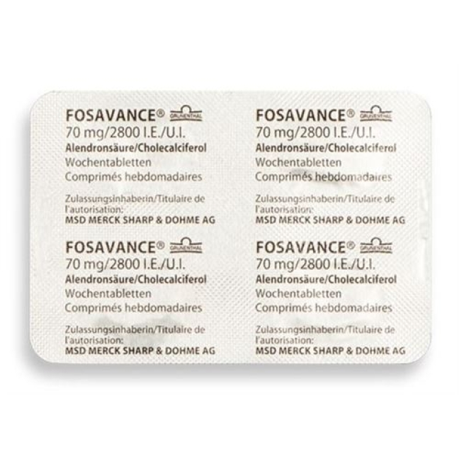 Fosavance 70/2800 4 Wochentablets Fosavance 70/2800 4 Wochentablets