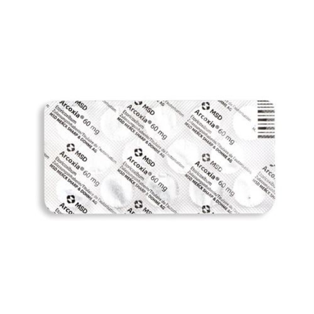Arcoxia 60 mg 28 filmtablets Arcoxia 60 mg 28 filmtablets