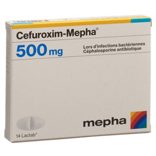 Cefuroxim Mepha 500 mg 14 Lactabs