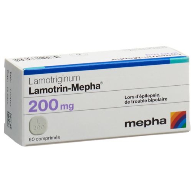 Lamotrin Mepha 200 mg 60 Disp tablets Lamotrin Mepha 200 mg 60 Disp tablets