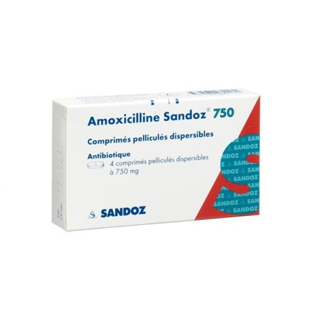 Amoxicillin Sandoz 750 mg 4 tablets Amoxicillin Sandoz 750 mg 4 tablets