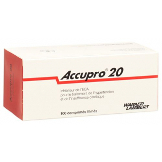 Аккупро 20 мг 100 таблеток покрытых оболочкой