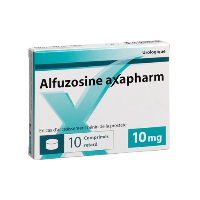 Alfuzosin Axapharm 10 mg 90 Retard tablets Alfuzosin Axapharm 10 mg 90 Retard tablets