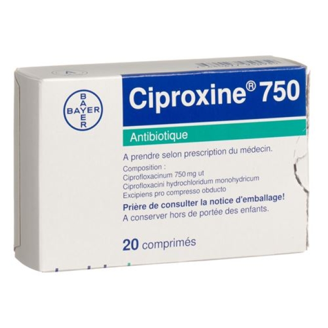 Ciproxin 750 mg 20 Lacktablets Ciproxin 750 mg 20 Lacktablets