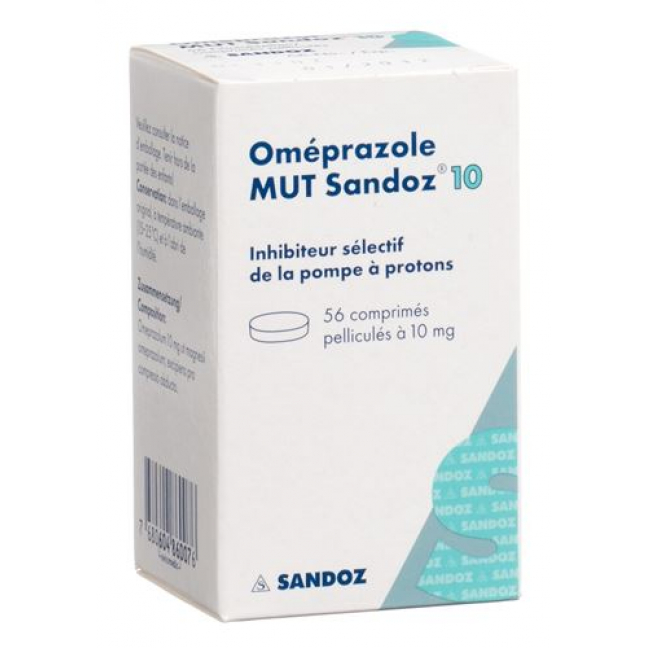 Omeprazol Mut Sandoz 10 mg 56 filmtablets 