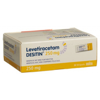 Леветирацетам Деситин 250 мг 30 мини-упаковок с мини-таблетками покрытыми оболочкой