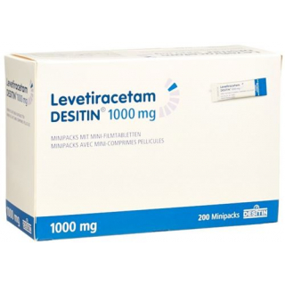 Леветирацетам Деситин 1000 мг 200 мини-упаковок с мини-таблетками покрытыми оболочкой
