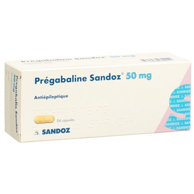 Прегабалин Сандоз 50 мг 84 капсулы