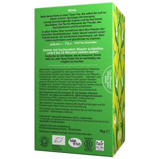 Чай Pukka с лемонграссом и имбирем, органический пакетик, 20 шт.