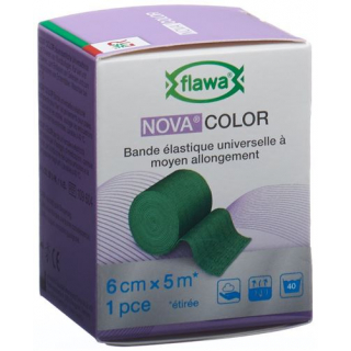Бинт Flawa Nova Color Ideal 6смх5м зеленый