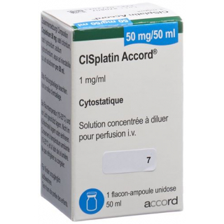 Цисплатин Аккорд инфузионный концентрат 50 мг / 50 мл флакон 50 мл