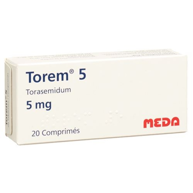Torem 5 mg 20 tablets Torem 5 mg 20 tablets