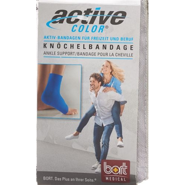 Bort Aktive Color Knochelbandage размер M -23см Blau Bort Aktive Color Knochelbandage размер M -23см Blau