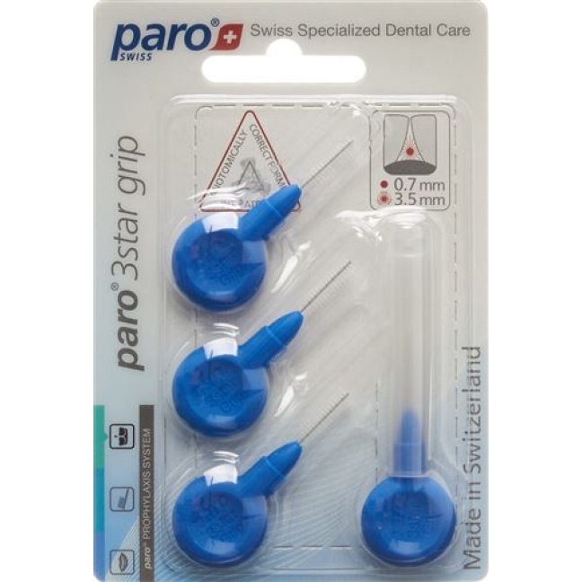 Paro 3Star-Grip 3.5мм X-fein Blau Zylin 4 штуки