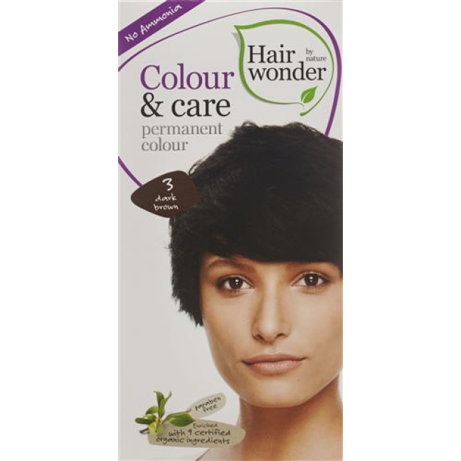 Henna Hairwonder Colour & Care 3 Dunkelbraun