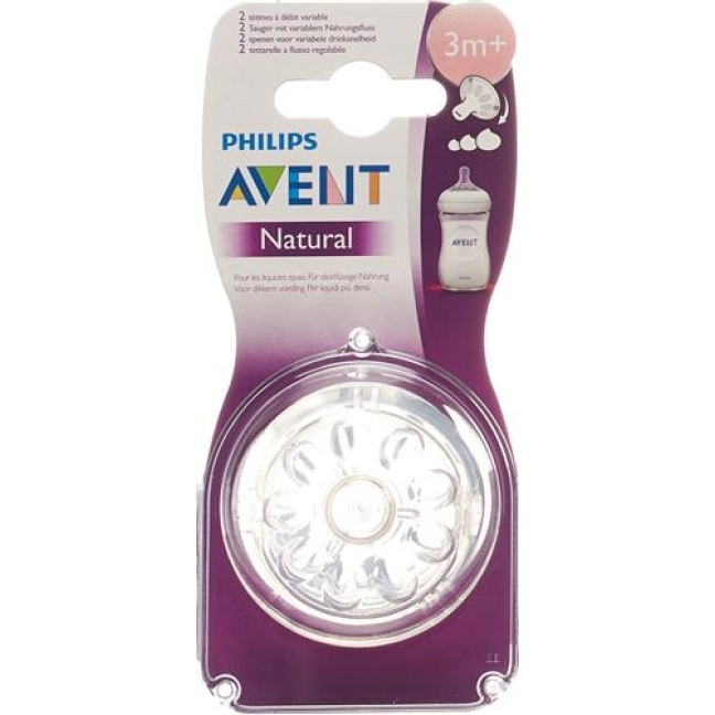 Avent Philips Naturnah Variabler Sauger 2 штуки Avent Philips Naturnah Variabler Sauger 2 штуки