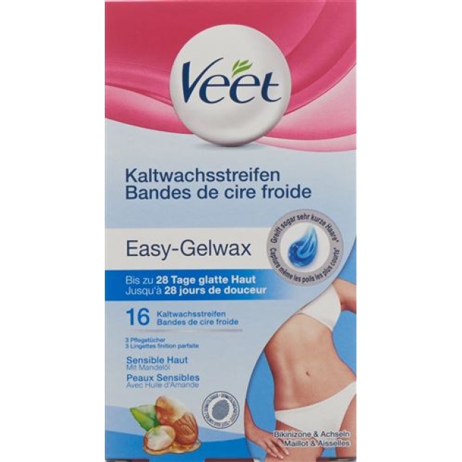 Veet Kaltwachsstreif Bikini&achseln Sens 8x 2 штуки