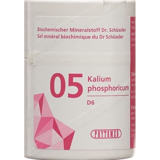 Phytomed Schussler Nr. 5 Kal Phos в таблетках, D 6 50г Phytomed Schussler Nr. 5 Kal Phos в таблетках, D 6 50г