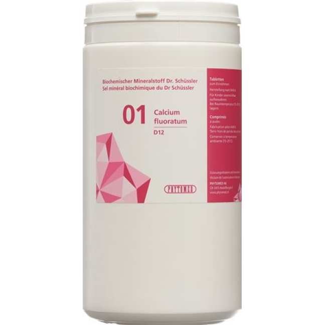 Phytomed Schussler Nr. 1 Calc Fluor в таблетках, D 12 1кг Phytomed Schussler Nr. 1 Calc Fluor в таблетках, D 12 1кг