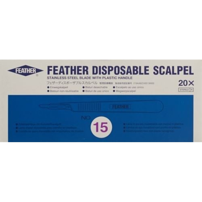 FEATHER SKALPELL 1X NR 15 FEATHER SKALPELL 1X NR 15