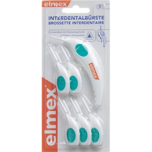 Elmex Interdentalburste 5мм mit Halter 6 штук Elmex Interdentalburste 5мм mit Halter 6 штук