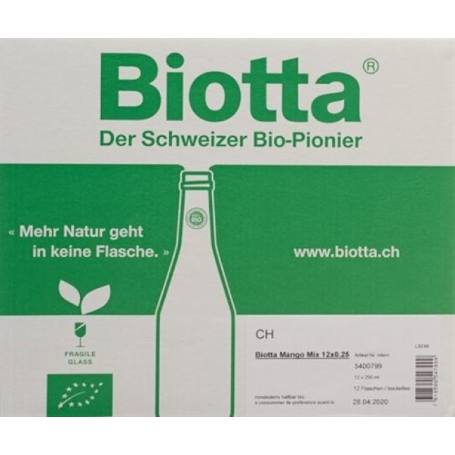 BIOTTA MANGO MIX SAFT BIO BIOTTA MANGO MIX SAFT BIO