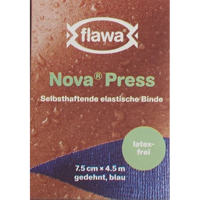 Flawa Nova Press самоклеющиеся бинт 7.5смx4.5m Blau