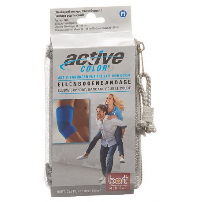 Bort Aktive Color Ellenbogenbandage размер M -28см Blau