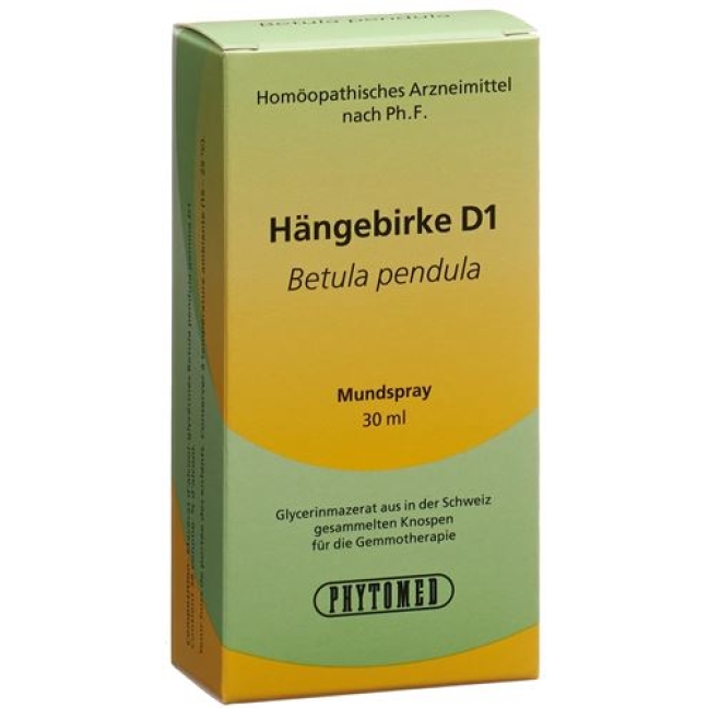 Phytomed Gemmo Haengebirke жидкость D 1 30мл Phytomed Gemmo Haengebirke жидкость D 1 30мл