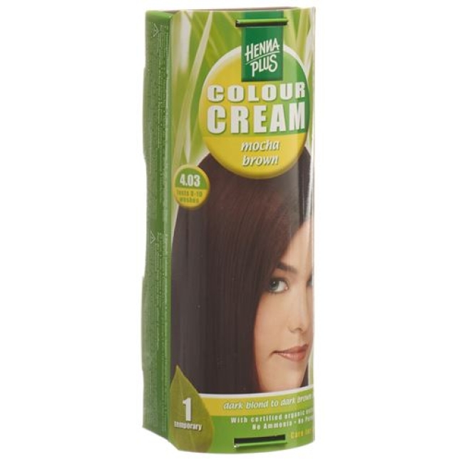 Henna Plus Colour крем 4.03 Mocca Braun 60г