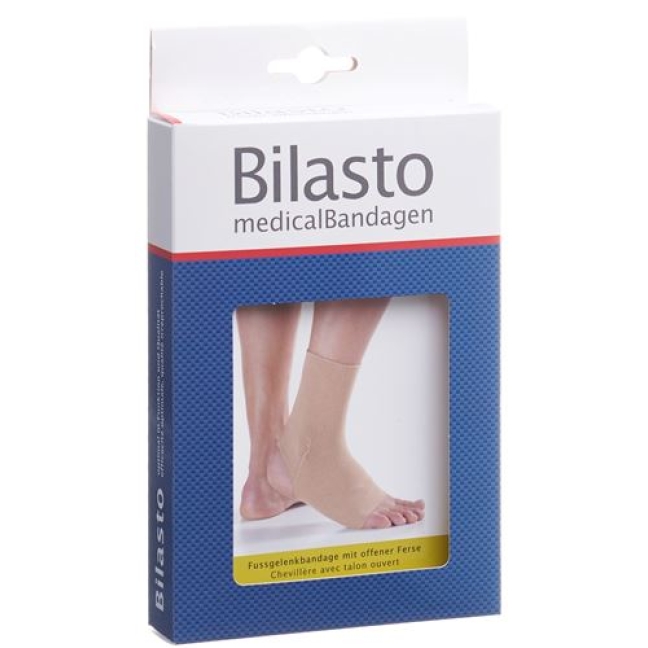 Bilasto Fussgelenkbandage Ferse Offen размер S Beige