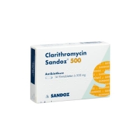 Кларитромицин Сандоз 500 мг 20 таблеток покрытых оболочкой