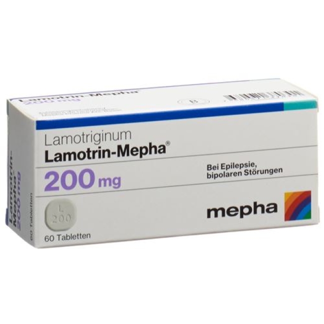 Lamotrin Mepha 200 mg 60 Disp tablets Lamotrin Mepha 200 mg 60 Disp tablets