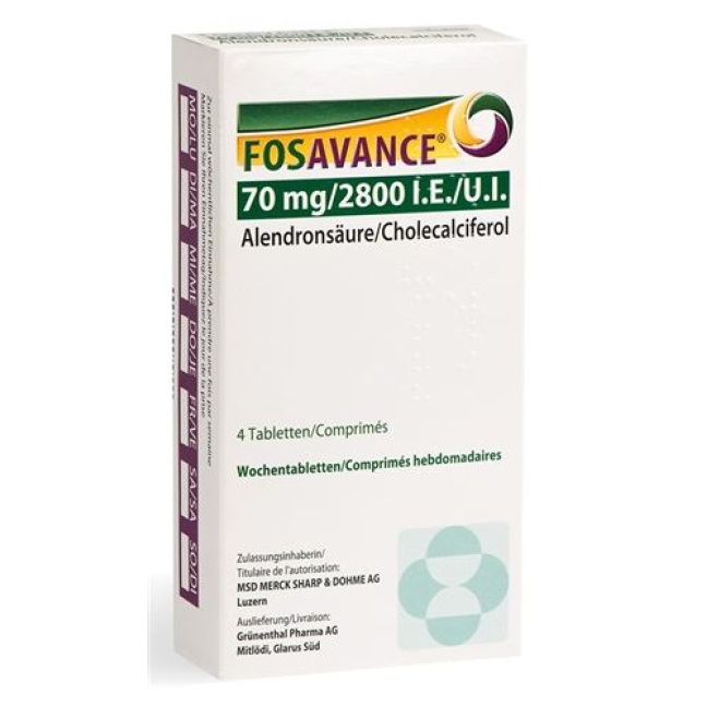 Fosavance 70/2800 4 Wochentablets