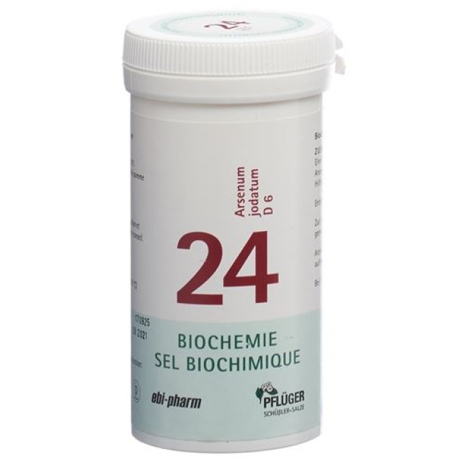 Pflueger Schussler Nr. 24 Arse Jod в таблетках, D 6 100г Pflueger Schussler Nr. 24 Arse Jod в таблетках, D 6 100г