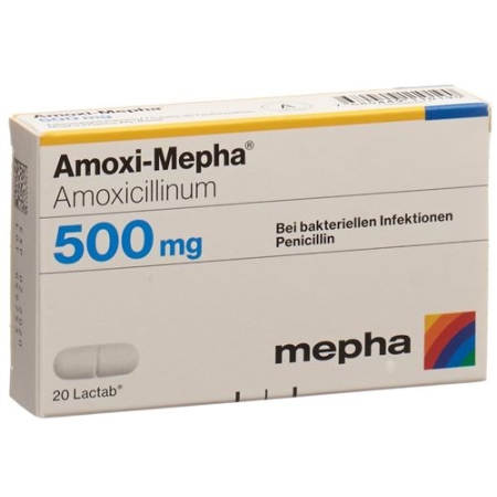 Amoxi Mepha 500 mg 20 Lactabs Amoxi Mepha 500 mg 20 Lactabs