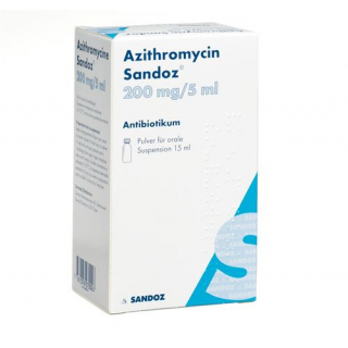 Азитромицин Сандоз суспензия 200 мг / 5 мл флакон 15 мл 