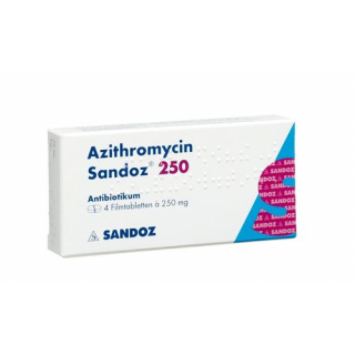 Азитромицин Сандоз 250 мг 6 таблеток покрытых оболочкой