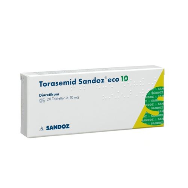 Torasemid Sandoz ECO 10 mg 100 tablets Torasemid Sandoz ECO 10 mg 100 tablets