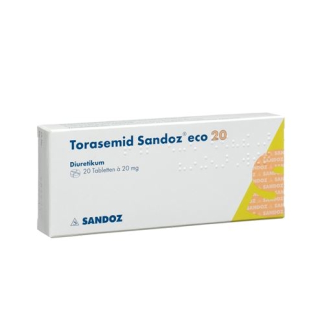Torasemid Sandoz ECO 20 mg 100 tablets Torasemid Sandoz ECO 20 mg 100 tablets