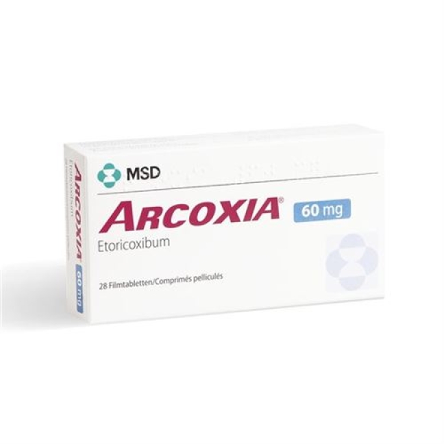 Arcoxia 60 mg 28 filmtablets Arcoxia 60 mg 28 filmtablets