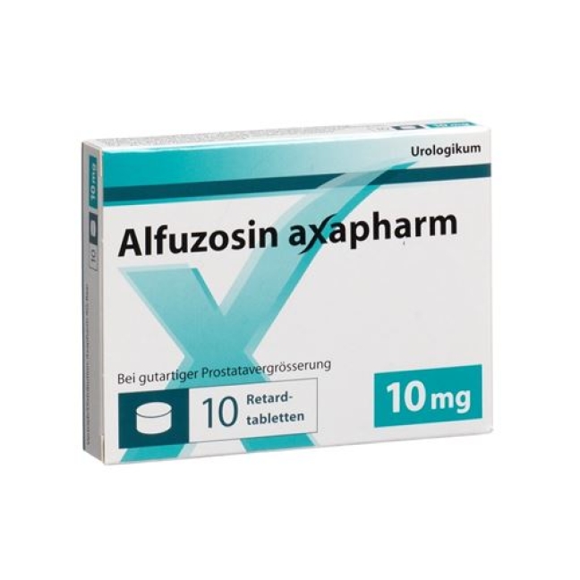 Alfuzosin Axapharm 10 mg 90 Retard tablets Alfuzosin Axapharm 10 mg 90 Retard tablets