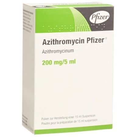 Azithromycin Pfizer 200 mg/5 ml 15 ml Azithromycin Pfizer 200 mg/5 ml 15 ml