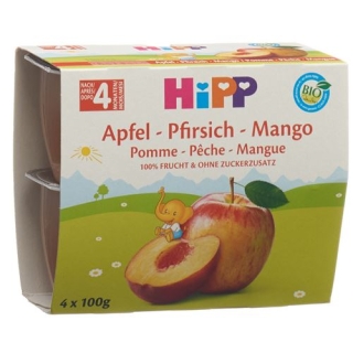 Hipp Frucht Pause Apfel-pfirsich-mango 4x 100г