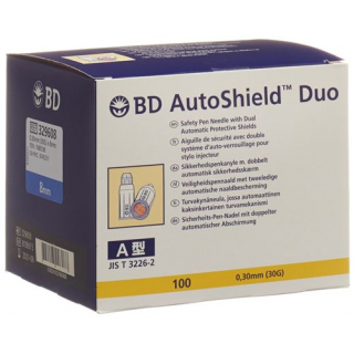 Игла для безопасной ручки BD AutoShield Duo 8 мм 100 шт.