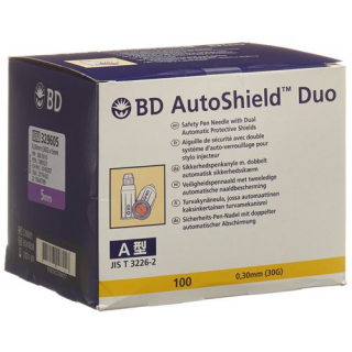 Игла для безопасной ручки BD AutoShield Duo 5 мм 100 шт.