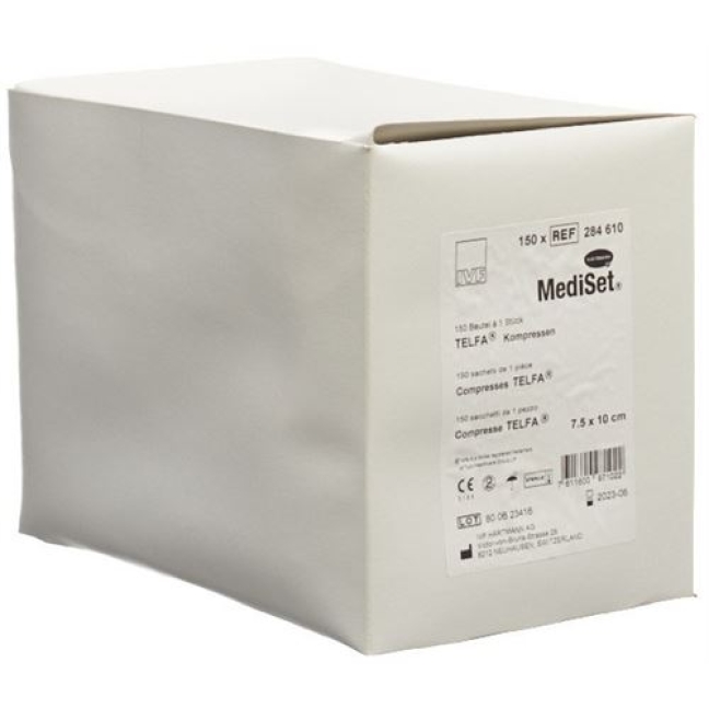 Mediset IVF Telfa Kompressen 10x7.5см стерильный 150 пакетиков Mediset IVF Telfa Kompressen 10x7.5см стерильный 150 пакетиков
