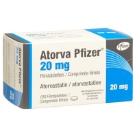 Аторва Пфайзер 20 мг 100 таблеток покрытых оболочкой 