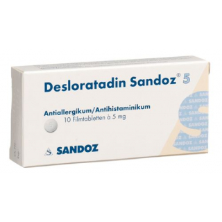 Дезлоратадин Сандоз 5 мг 10 таблеток покрытых оболочкой